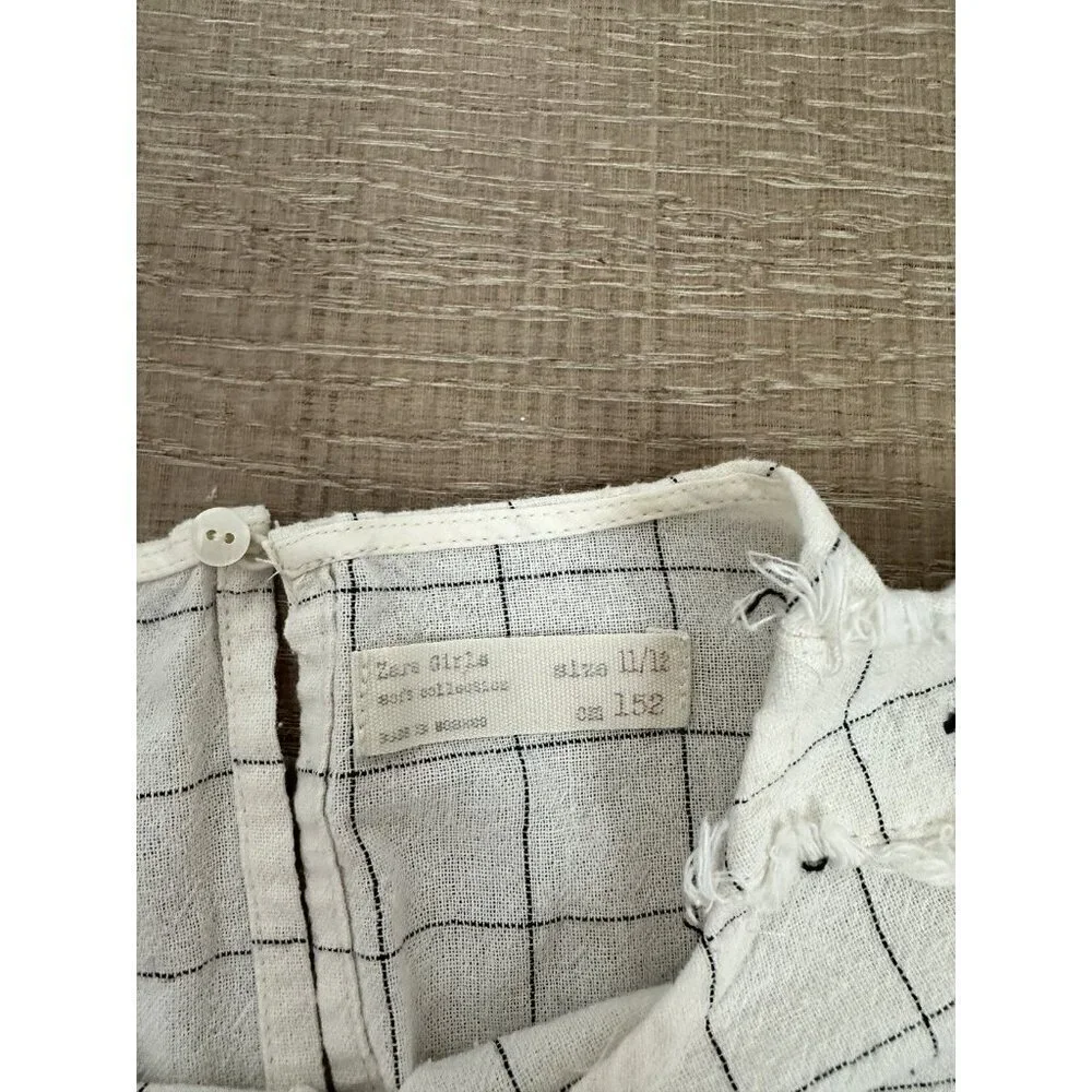 Zara Girls Windowpane Shirt